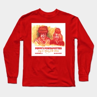 Peppi's Portopotties are King and Queen of the Throne Long Sleeve T-Shirt